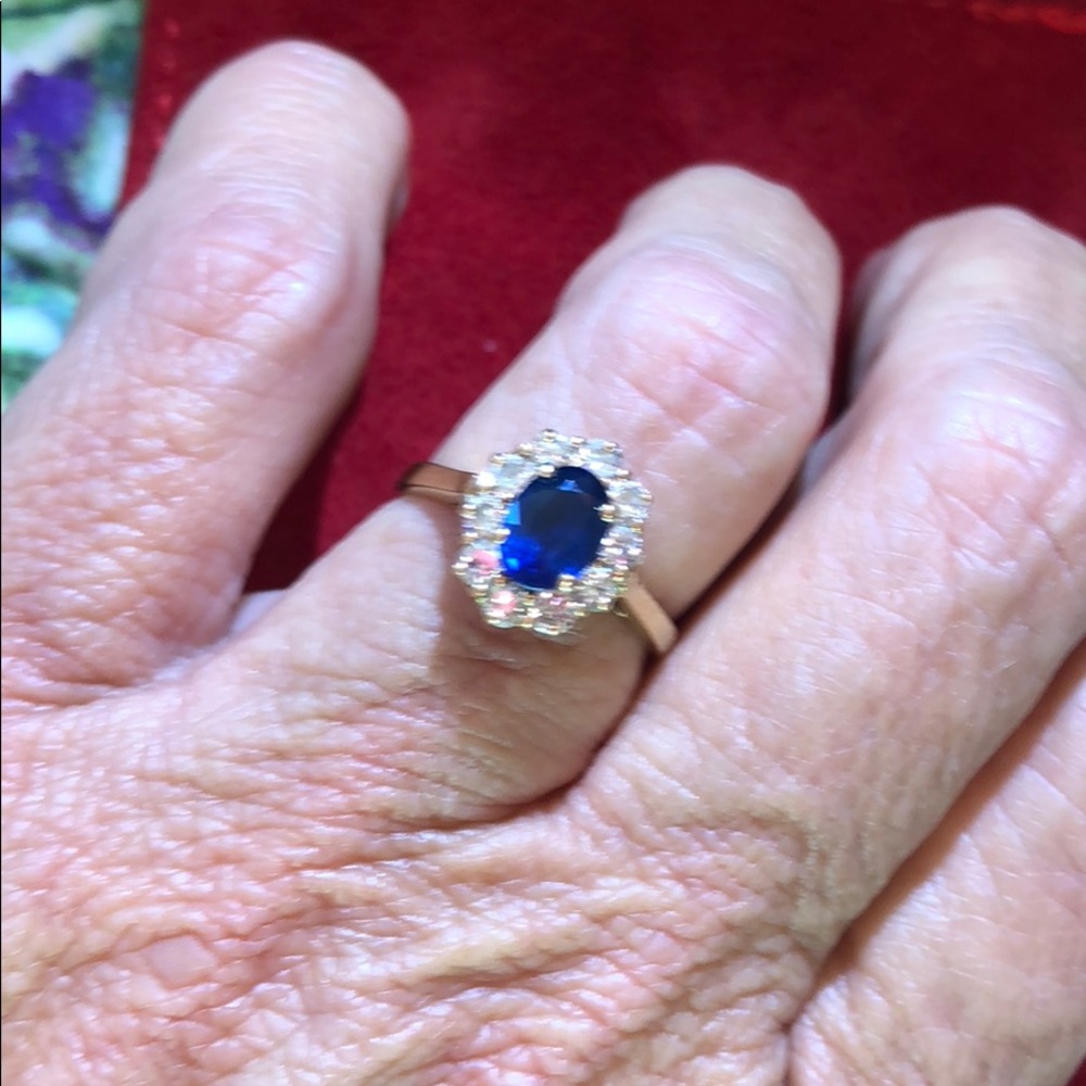 Diamond and Sapphire Ring